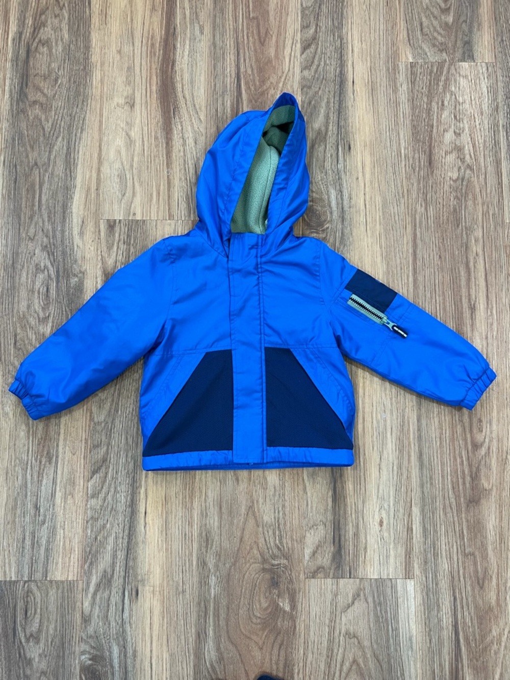 OshKosh B'gosh Royal Blue Hooded Jacket with Navy Accents